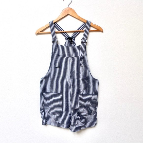 Forever 21 | Striped Overalls - Picture 1 of 3